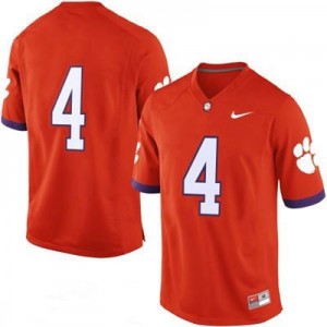 Nike Clemson No.4 College - Orange Football Jersey