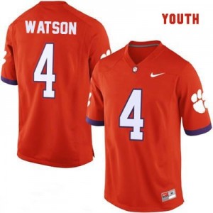 Nike Deshaun Watson Clemson No.4 College - Orange - Youth Football Jersey