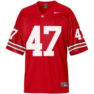 Nike A.J. Hawk Ohio State Buckeyes No.47 - Scarlet Red Football Jersey