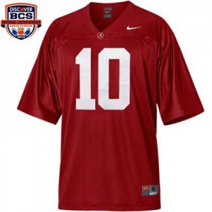 Nike A.J. McCarron Alabama Crimson Tide No.10 BCS Bowl Patch - Crimson Red Football Jersey