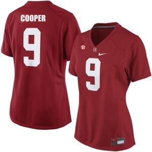 Nike Amari Cooper Alabama Crimson Tide No.9 Women - Crimson Red Football Jersey