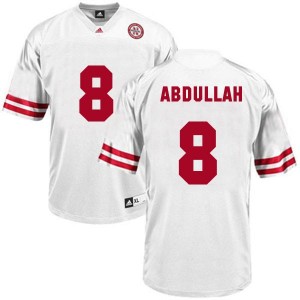 Adida Ameer Abdullah Nebraska Cornhuskers No.8 Youth - White Football Jersey