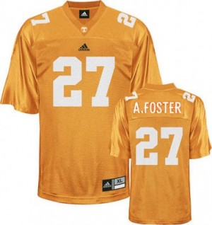 Adidas Arian Foster Tennessee Volunteers No.27 Youth - Orange Football Jersey