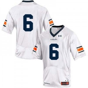 Under Armour Auburn Tigers No.6 College - White Football Jersey