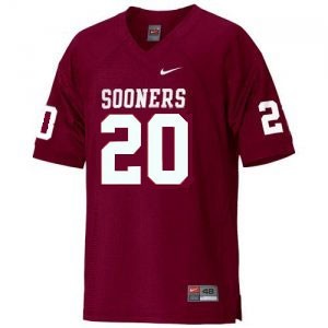 Nike Billy Sims Oklahoma Sooners No.20 Youth - Crimson Red Football Jersey