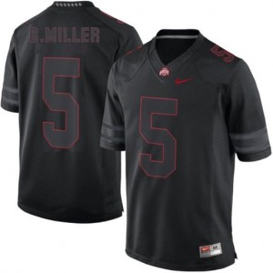 Nike Braxton Miller Ohio State Buckeyes No.5 Lights Out - Black Football Jersey