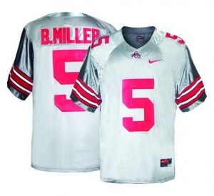Nike Braxton Miller Ohio State Buckeyes No.5 Youth - Gray Football Jersey