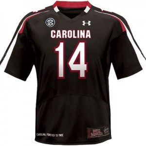 Under Armour Connor Shaw South Carolina Gamecocks No.14 - Black Football Jersey