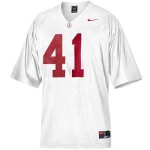 Nike Courtney Upshaw Alabama Crimson Tide No.41 - White Football Jersey