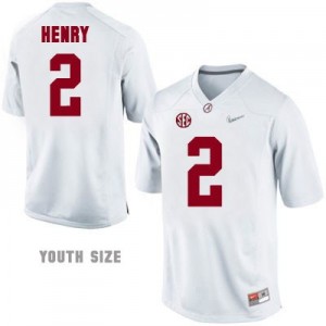 Nike Derrick Henry No.2 Alabama Diamond Quest Playoff - White - Youth Football Jersey