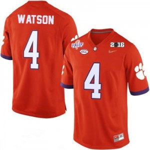Nike Deshaun Watson No.4 Clemson National Championship - Orange Football Jersey