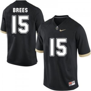 Nike Drew Brees Purdue Boilermakers No.15 - Black Football Jersey