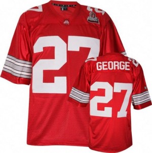 Nike Eddie George Ohio State Buckeyes No.27 Youth - Scarlet Red Football Jersey