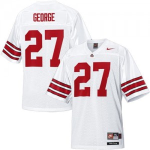 Nike Eddie George Ohio State Buckeyes No.27 Youth - White Football Jersey