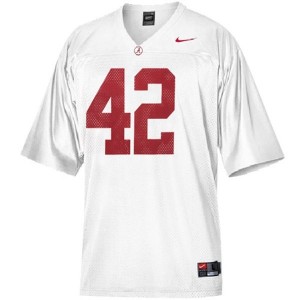 Nike Eddie Lacy Alabama Crimson Tide No.42 - White Football Jersey