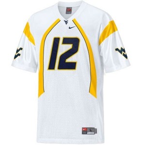 Nike Geno Smith West Virginia Mountaineers No.12 Youth - White Football Jersey