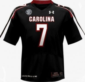 Under Armour Jadeveon Clowney South Carolina Gamecocks No.7 - Black Football Jersey