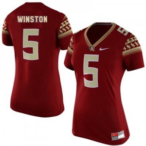 Nike Jameis Winston Florida State No.5 Women - Garnet Red Football Jersey