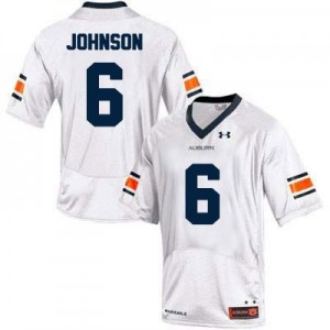 Under Armour Jeremy Johnson Auburn Tigers No.6 College - White Football Jersey