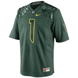 Nike Josh Huff Oregon Ducks No.1 - Green Football Jersey