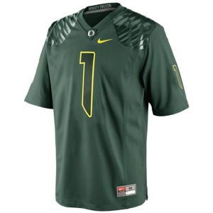 Nike Josh Huff Oregon Ducks No.1 Youth - Green Football Jersey