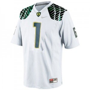 Nike Josh Huff Oregon Ducks No.1 Youth - White Football Jersey