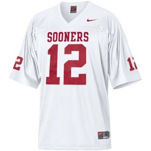 Nike Landry Jones Oklahoma Sooners No.12 - White Football Jersey