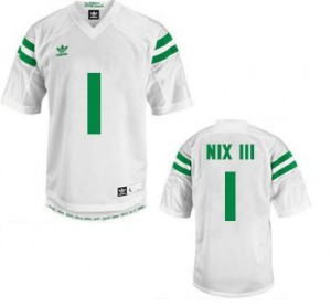 Adida Louis Nix III Notre Dame Fighting Irish No.1 Youth - White Football Jersey