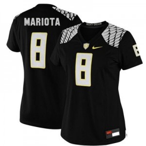 Nike Marcus Mariota Oregon Ducks No.8 Women - Black Football Jersey