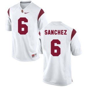 Nike Mark Sanchez USC Trojans No.6 - White Football Jersey