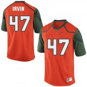 Nike Michael Irvin Miami Hurricanes No.47 - Orange Football Jersey