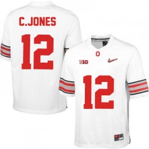 Nike Cardale Jones OSU No.12 Diamond Quest Playoff - White Football Jersey