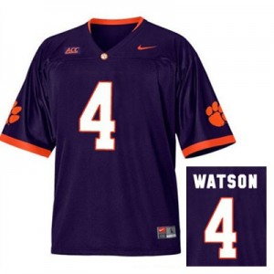 Nike Deshaun Watson Clemson No.4 Alternate - Purple Football Jersey