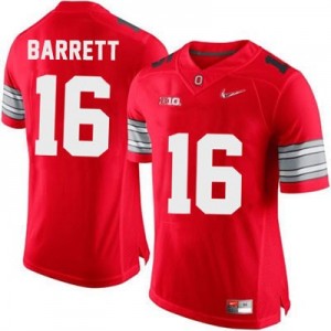 Nike J.T. Barrett OSU No.16 Diamond Quest Playoff - Scarlet Red Football Jersey