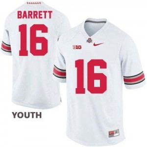 Nike J.T. Barrett Ohio State Buckeyes No.16 - White - Youth Football Jersey