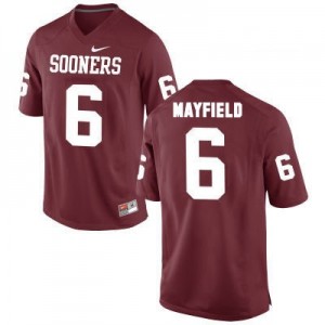 Nike Oklahoma Sooners No.6 Baker Mayfield Red Football Jersey