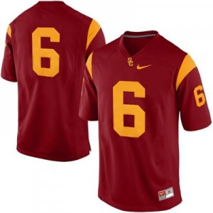 Nike USC Trojans No.6 College - Red Football Jersey