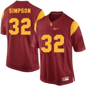 Nike O.J. Simpson USC Trojans No.32 - Red Football Jersey