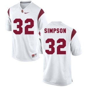 Nike O.J. Simpson USC Trojans No.32 - White Football Jersey