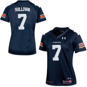 Under Armour Pat Sullivan Auburn Tigers No.7 Women - Navy Blue Football Jersey