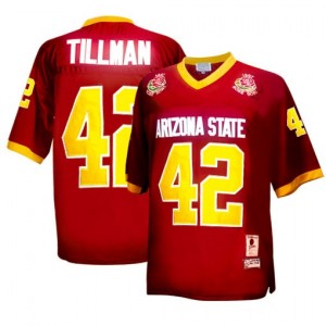 Nike Pat Tillman Arizona State Sun Devils No.42 1997 Rose Bowl Vintage - Red Football Jersey