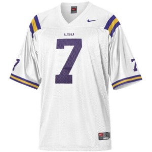 Nike Patrick Peterson LSU Tigers No.7 Mesh - White Football Jersey