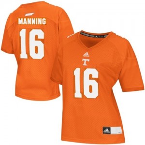 Adidas Peyton Manning Tennessee Volunteers No.16 Women - Orange Football Jersey