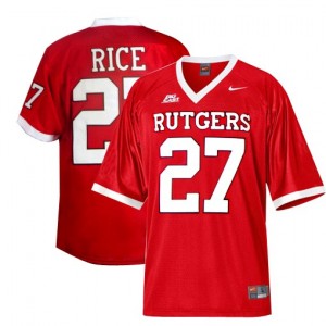 Nike Ray Rice Rutgers Scarlet Knights No.27 - Red Football Jersey