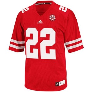 Adida Rex Burkhead Nebraska Cornhuskers No.22 Youth - Red Football Jersey