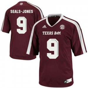 Adidas Ricky Seals Jones Texas A&M Aggies No.9 - Maroon Red Football Jersey