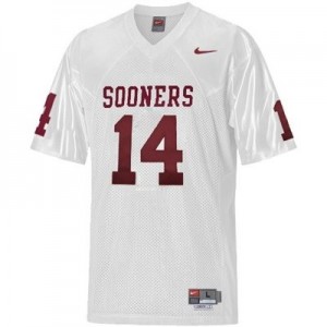 Nike Sam Bradford Oklahoma Sooners No.14 - White Football Jersey