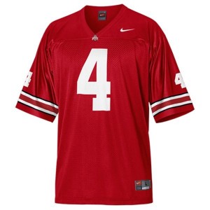 Nike Santonio Holmes Ohio State Buckeyes No.4 Youth - Scarlet Red Football Jersey