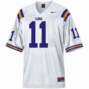 Nike Spencer Ware LSU Tigers No.11 Mesh Youth - White Football Jersey
