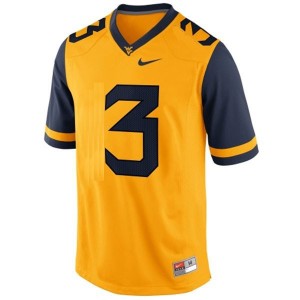 Nike Stedman Bailey West Virginia Mountaineers No.3 Youth - Gold Football Jersey